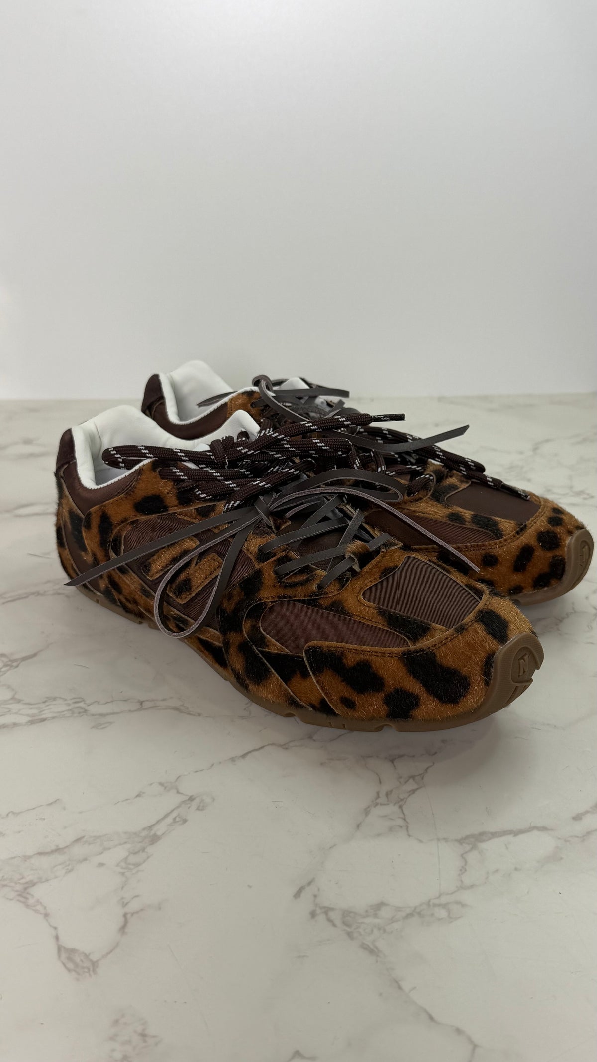 Mm leopard sneaker pony hair