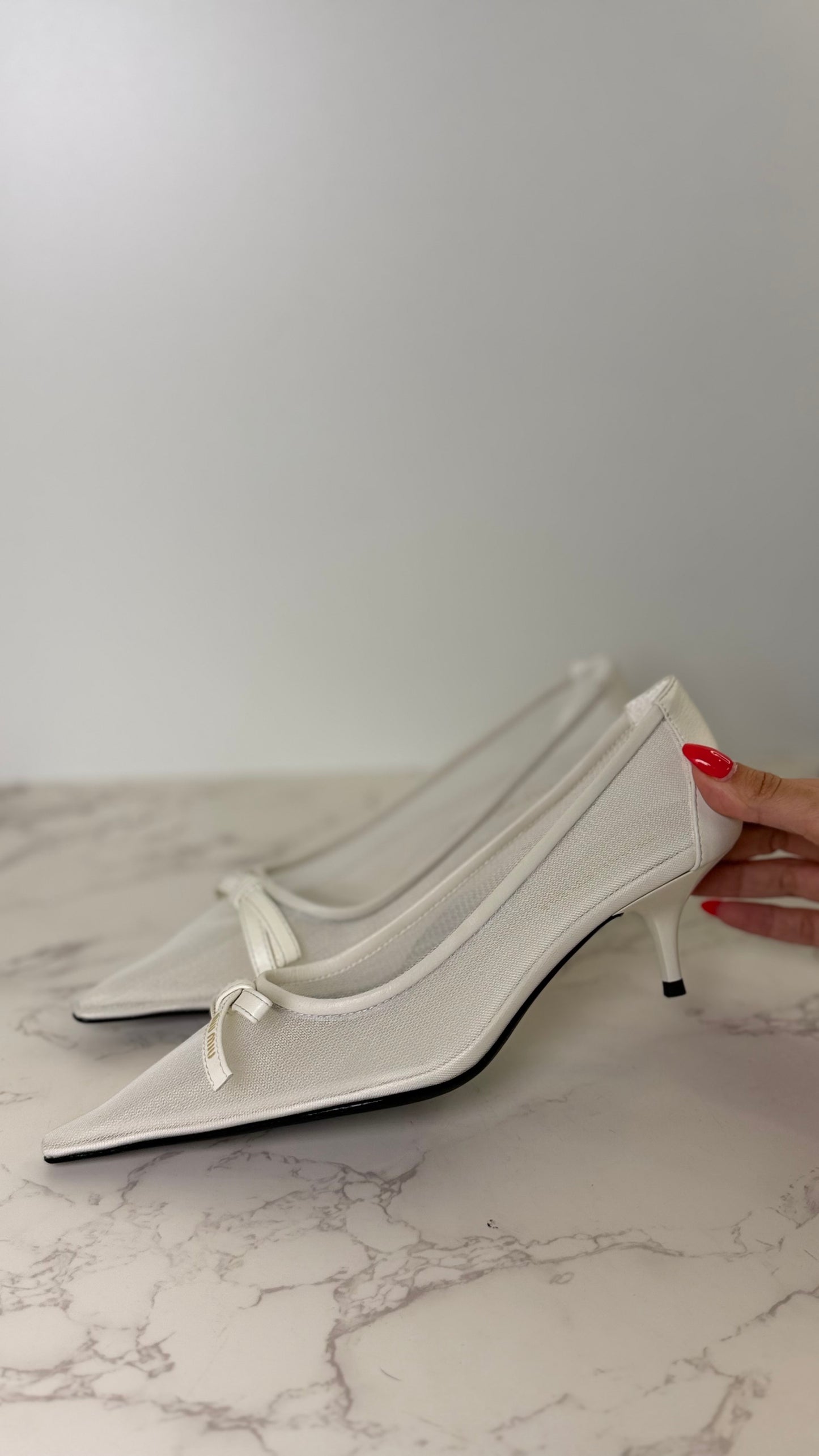 MM Mesh Kitten Heel