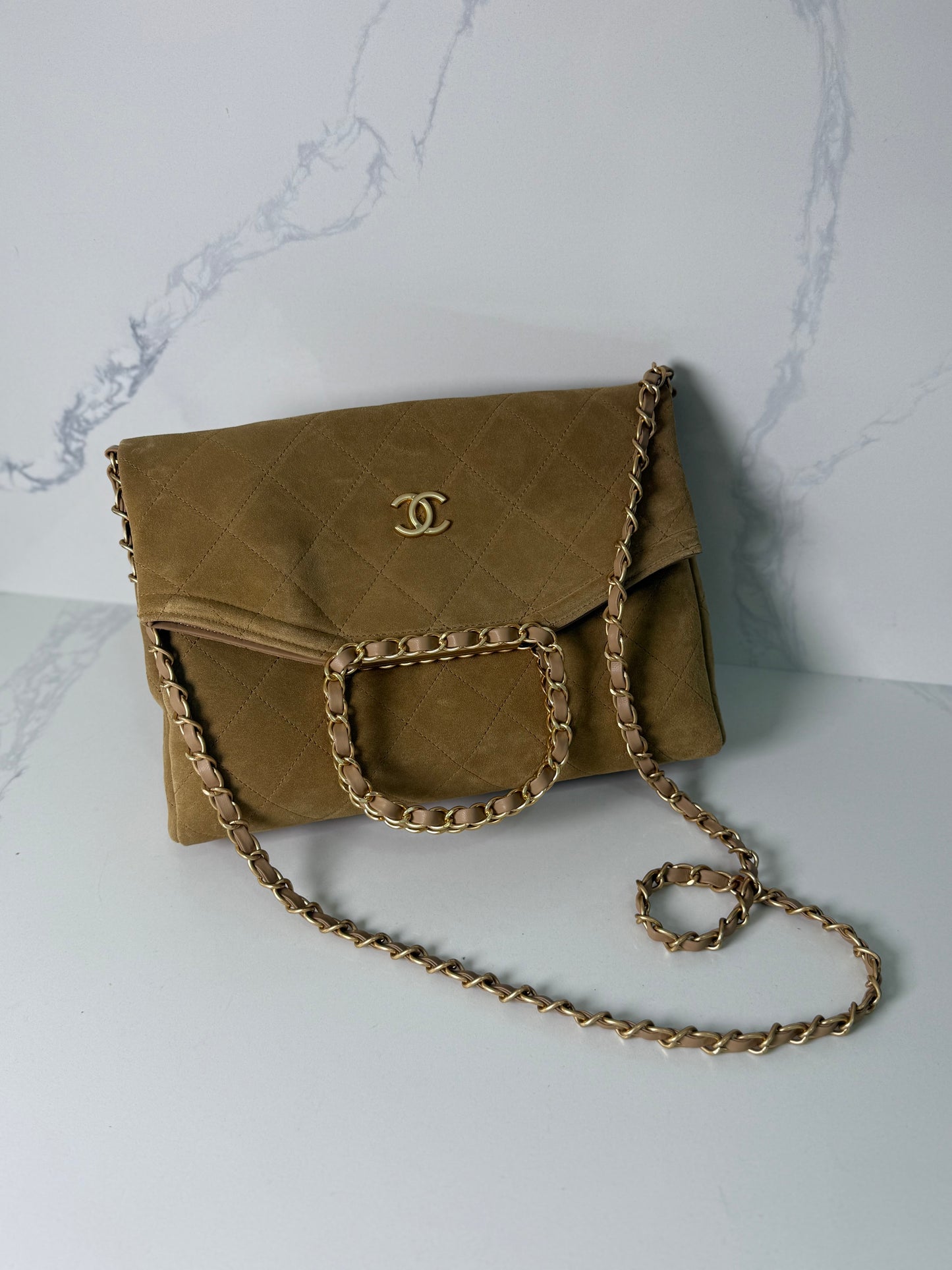 Cc suede fold over