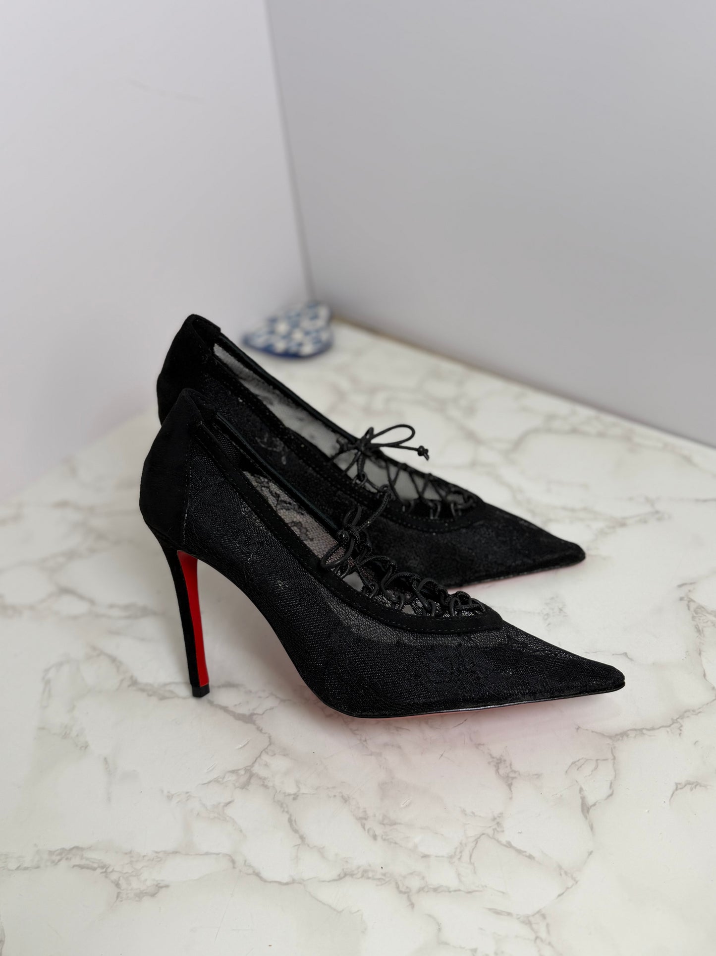 CL loub lace heels