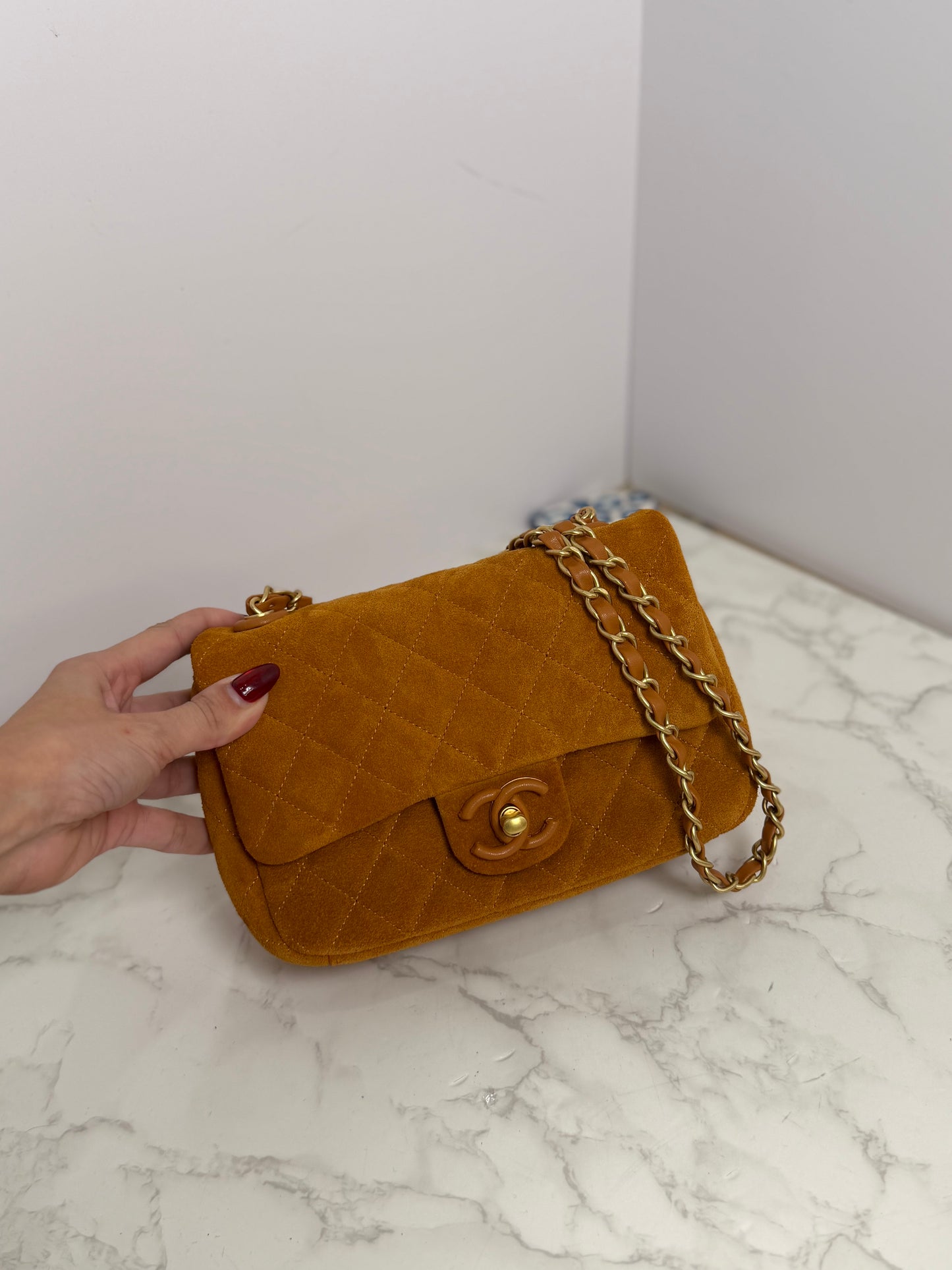 Suede cc flap