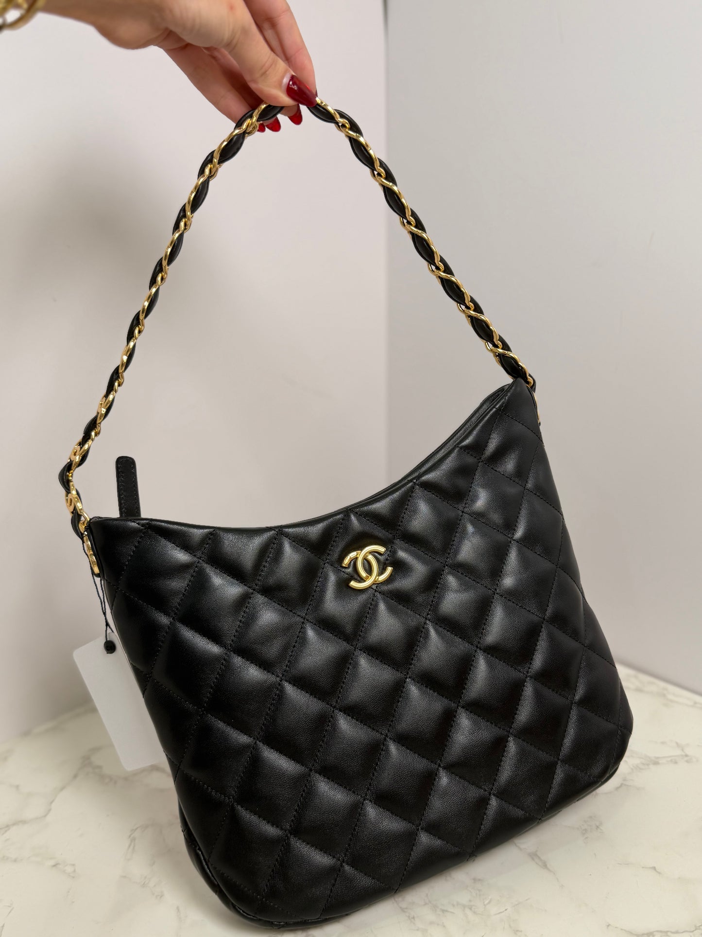 Cc chain strap tote