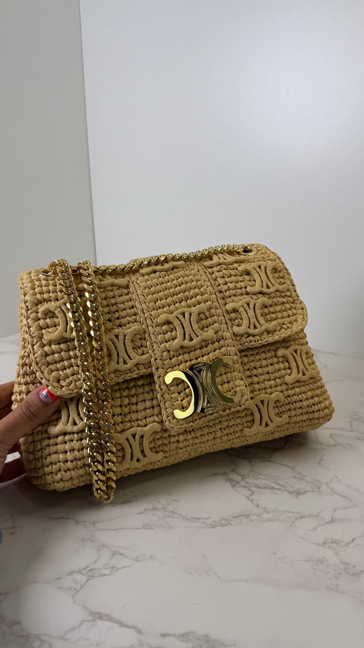 Celine raffia