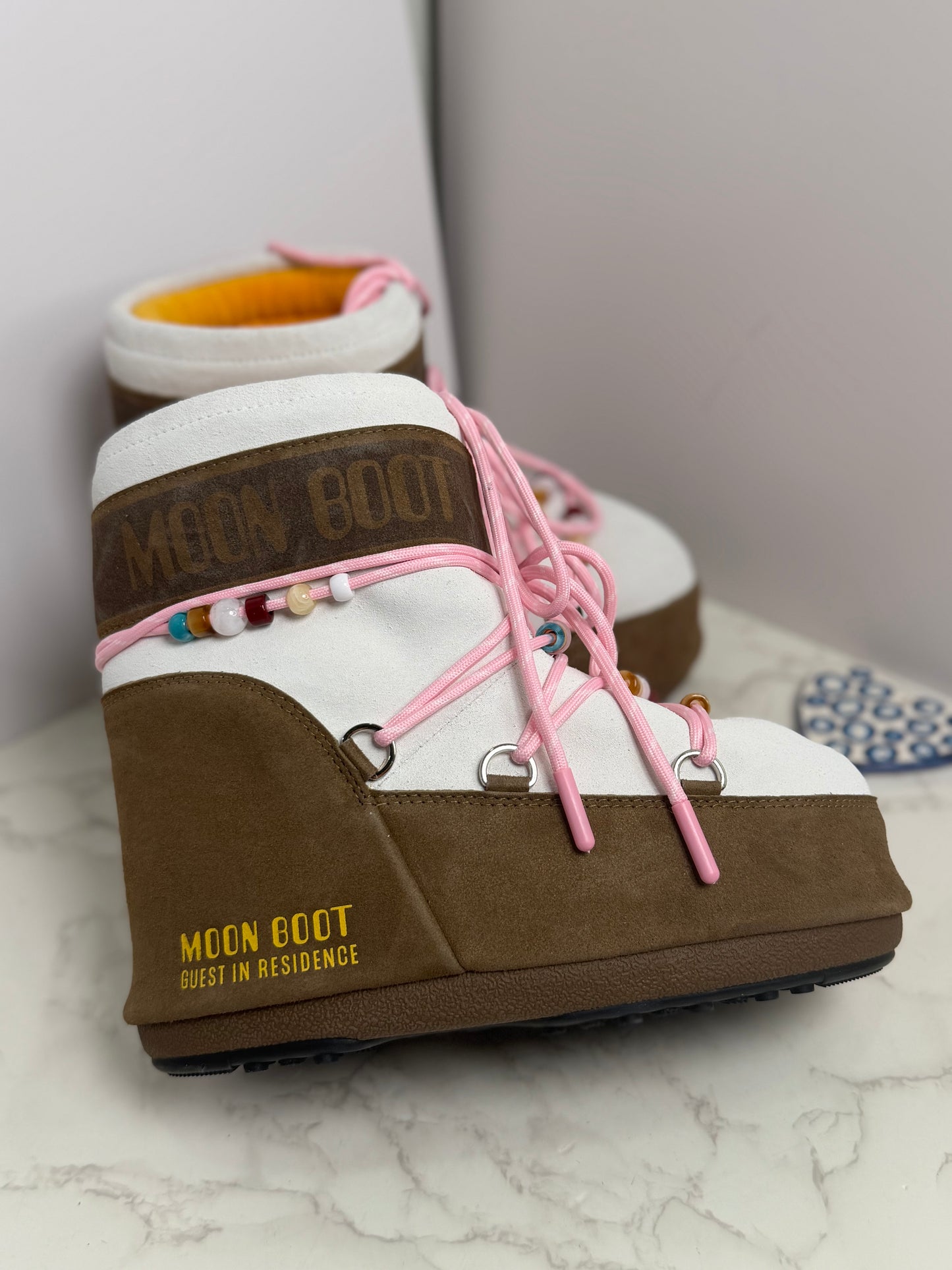 Beaded moon boot