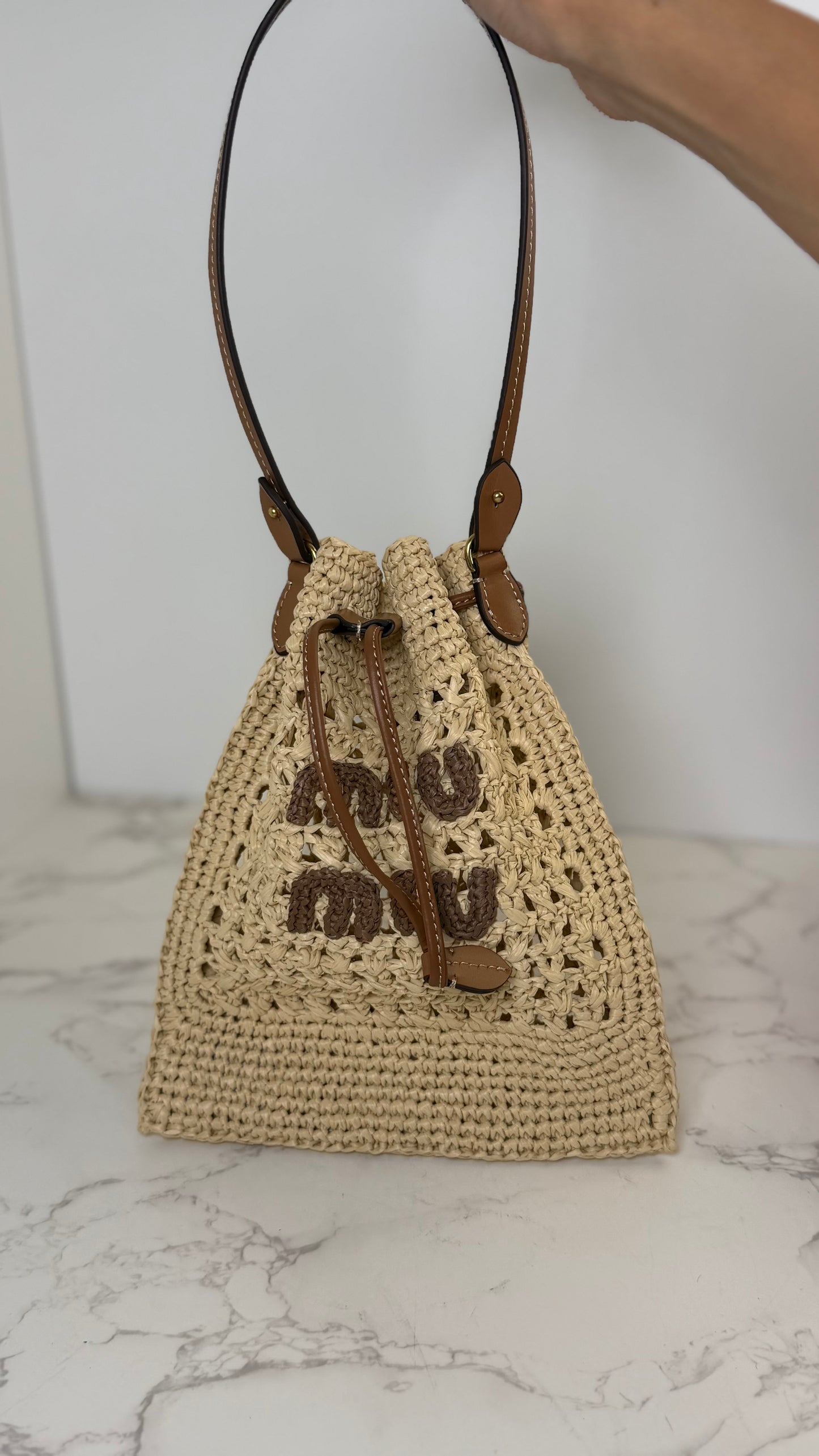 MM Raffia Bucket