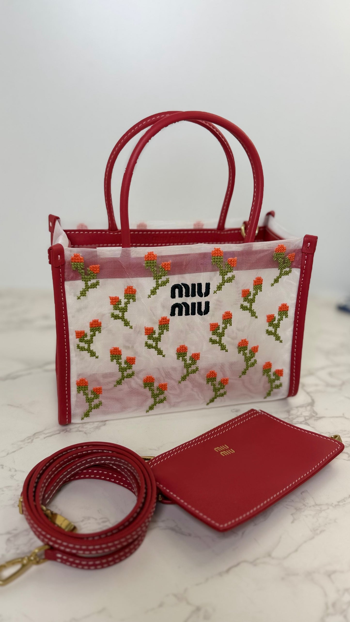 MM Mesh Floral Bag