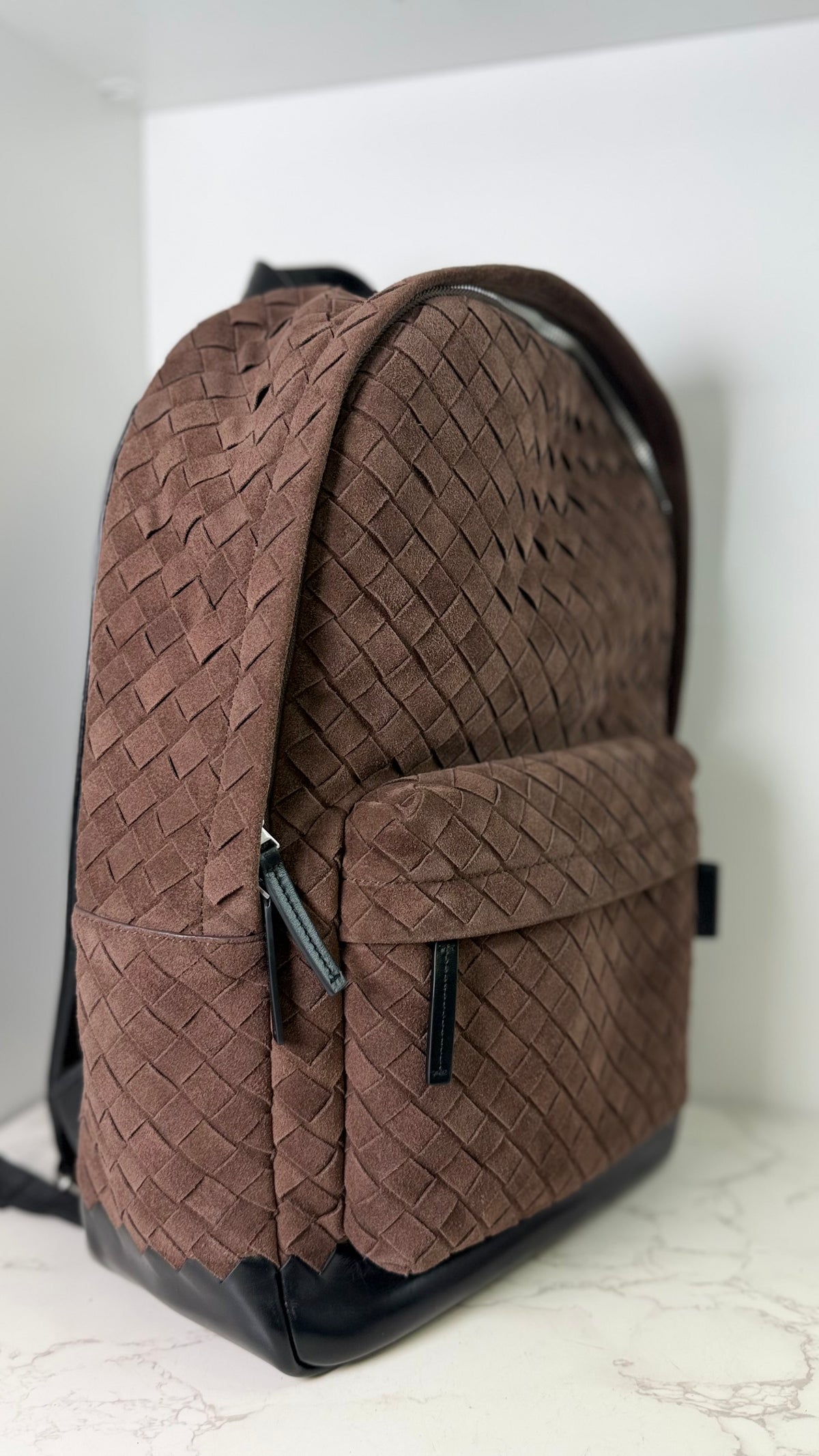 BV suede backpack