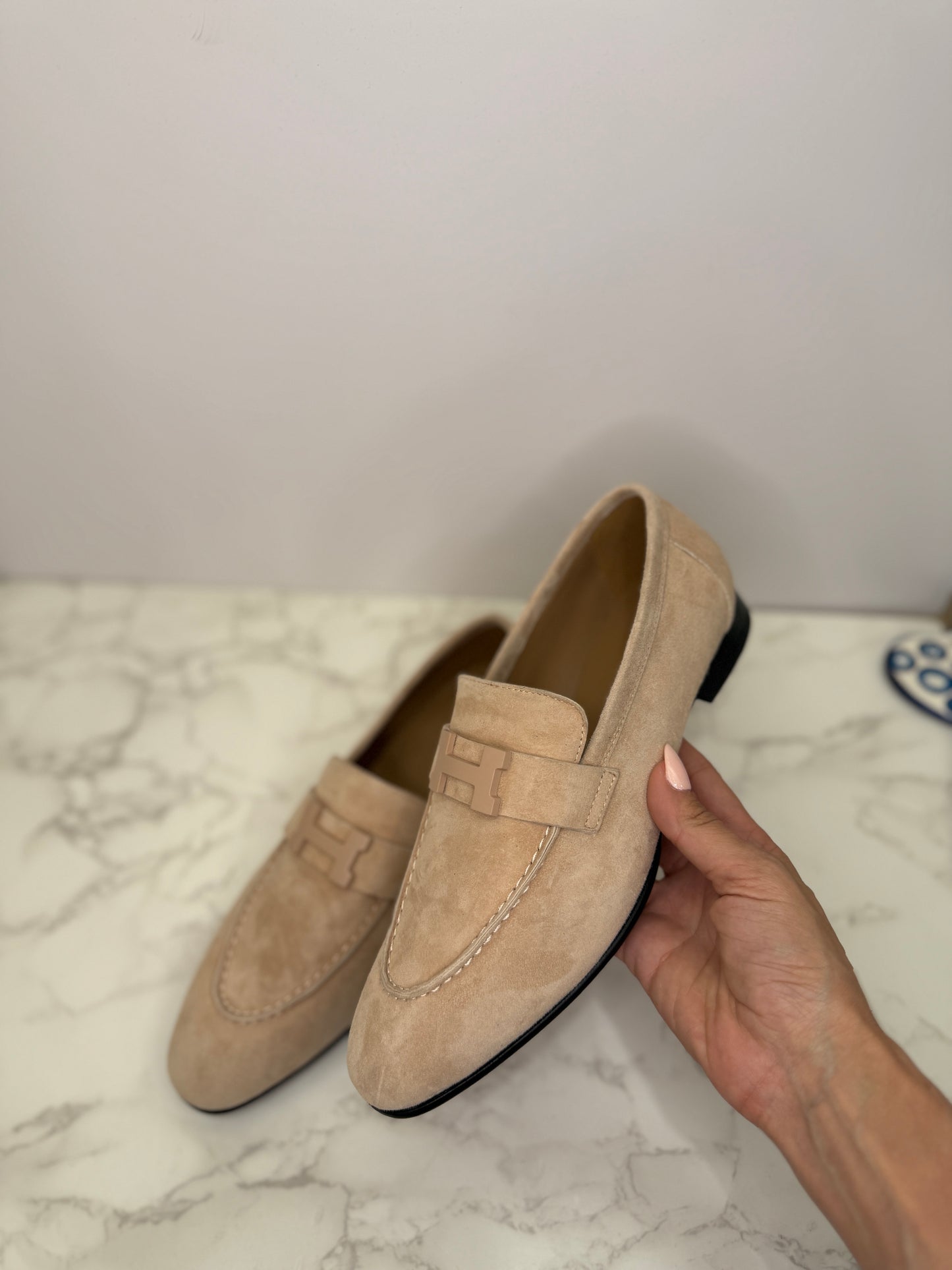 Suede loafers