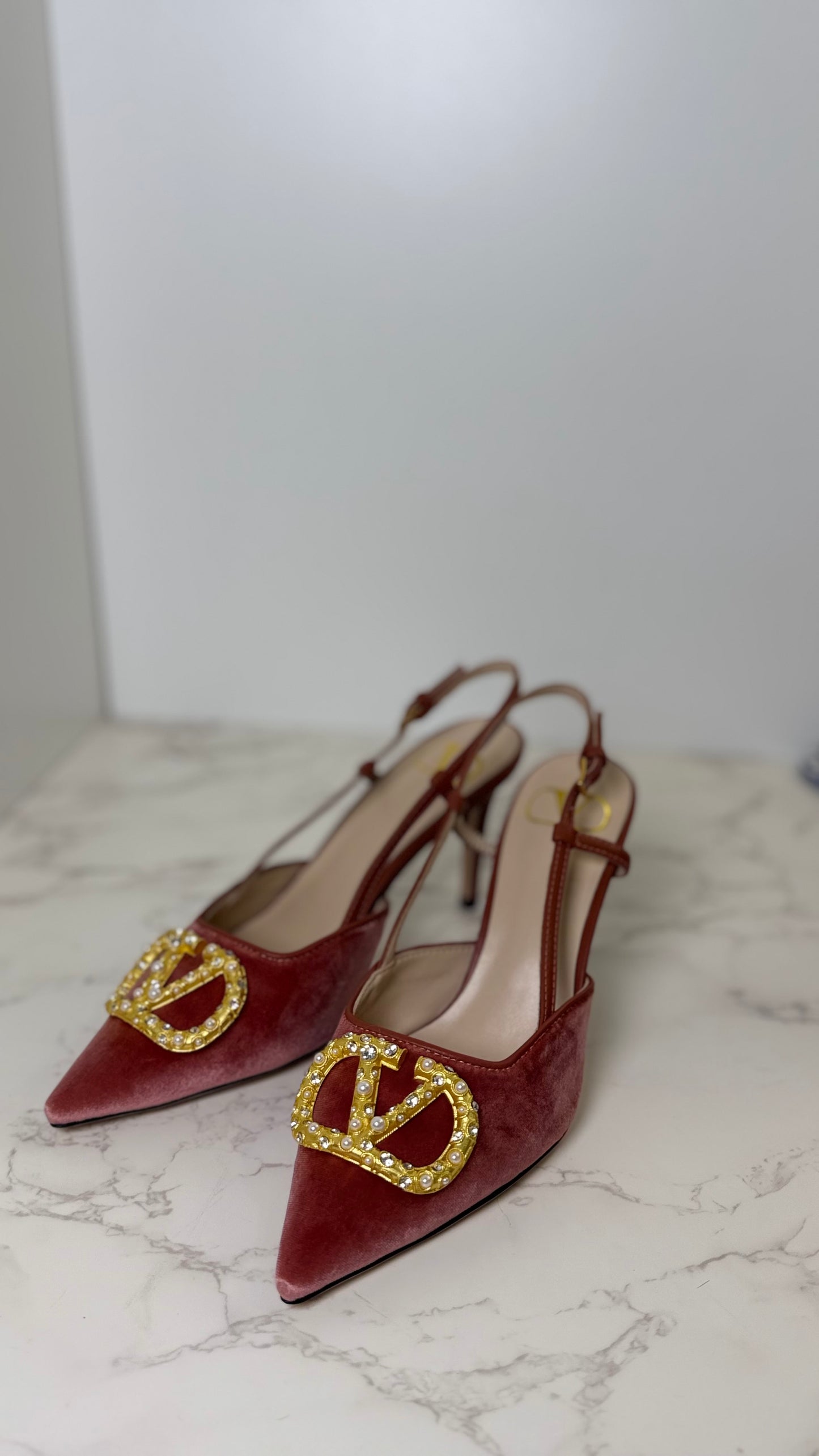 V Slingback Heel