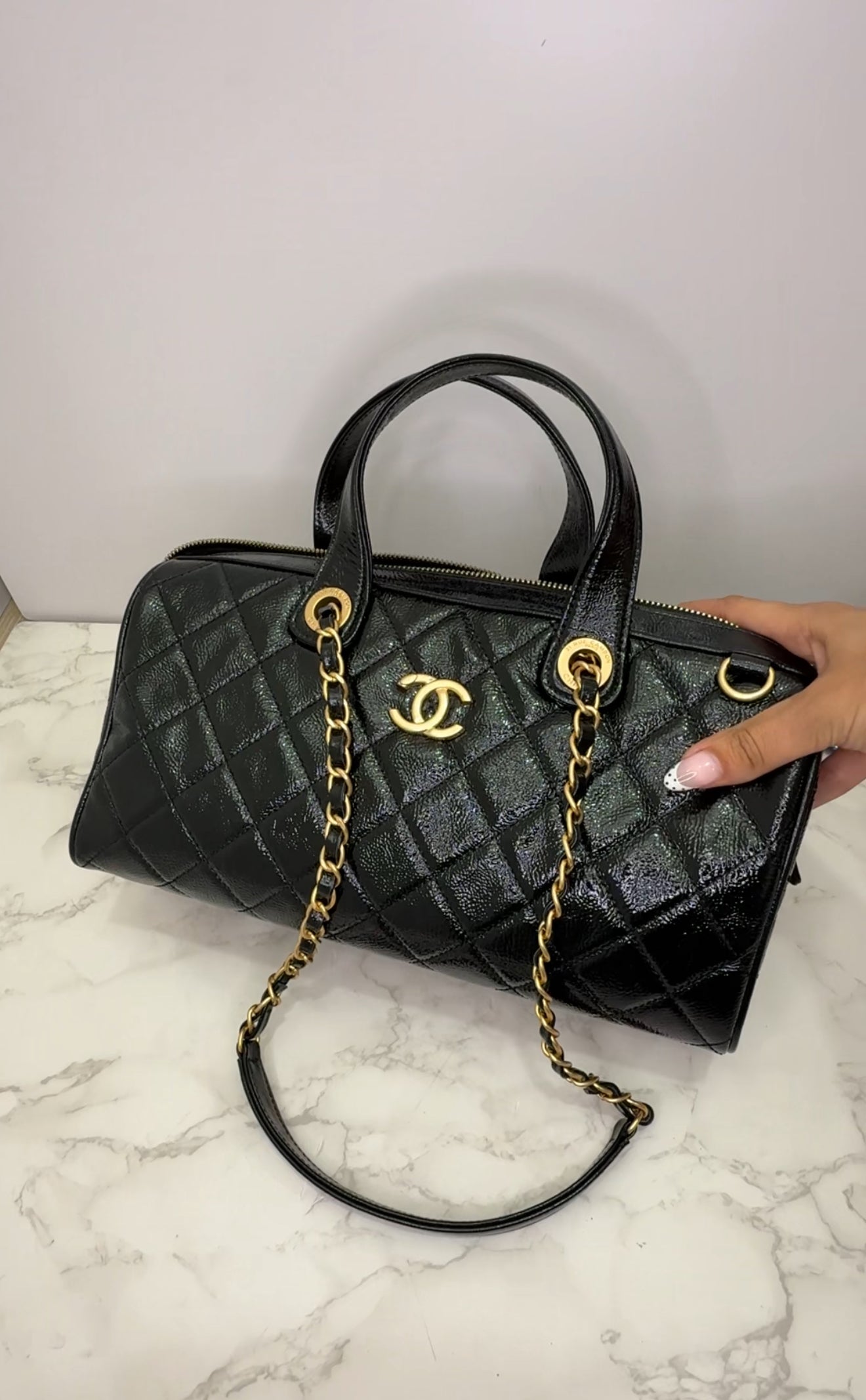 Chanel mini bowling bag