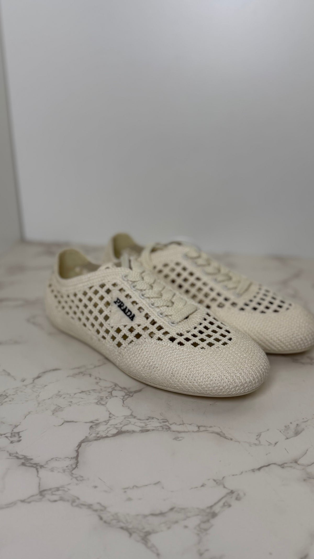 Prada Raffia Sneaker