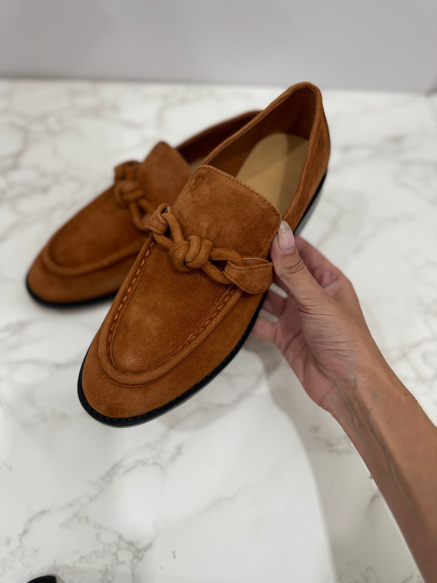 Suede loafers