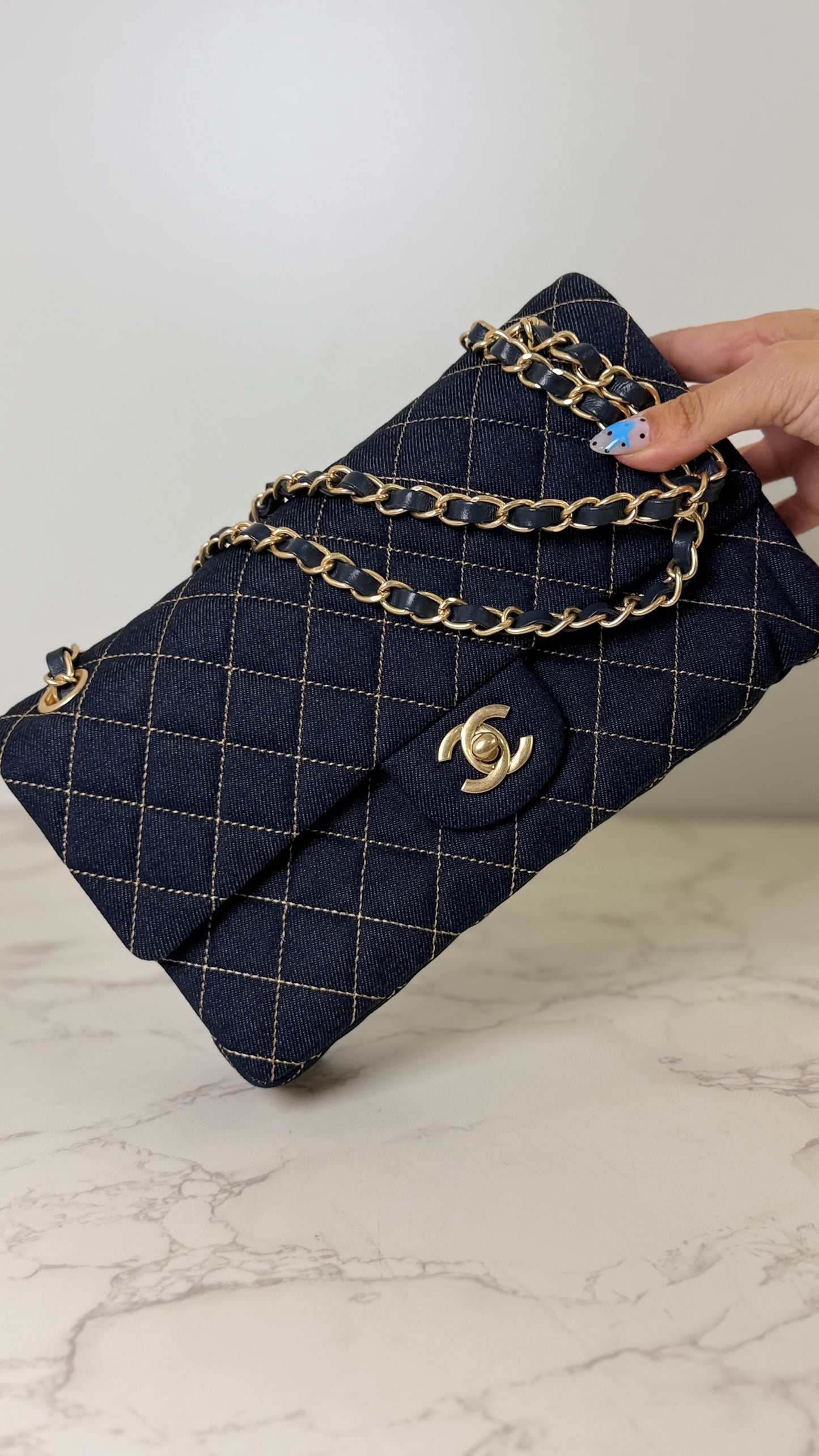 CC Denim flap