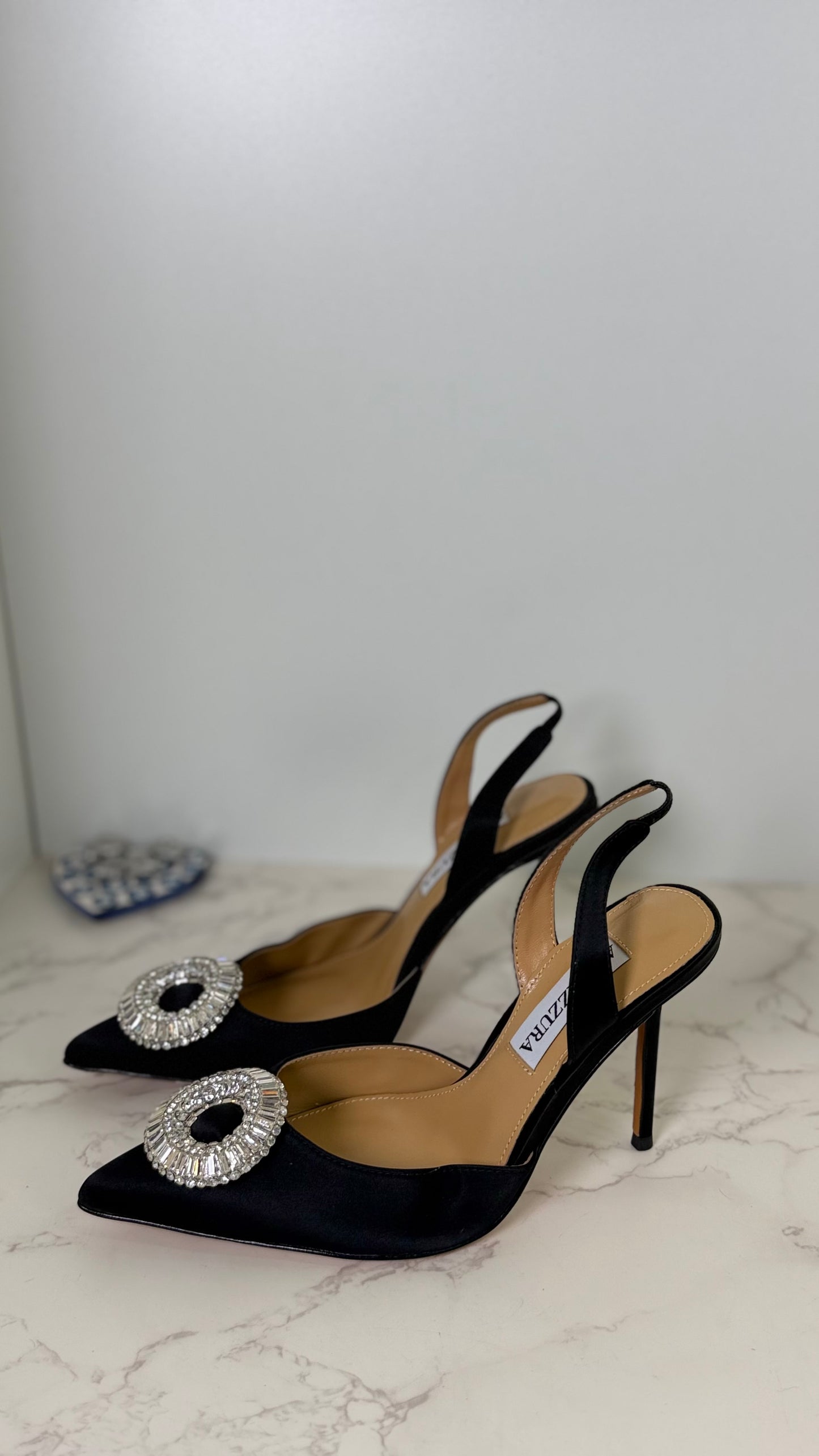 AQUA SLINGBACK HEELS
