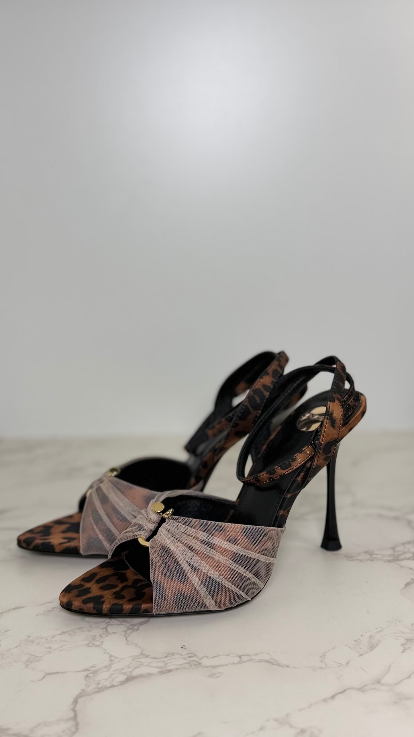 YSL Leopard Heel