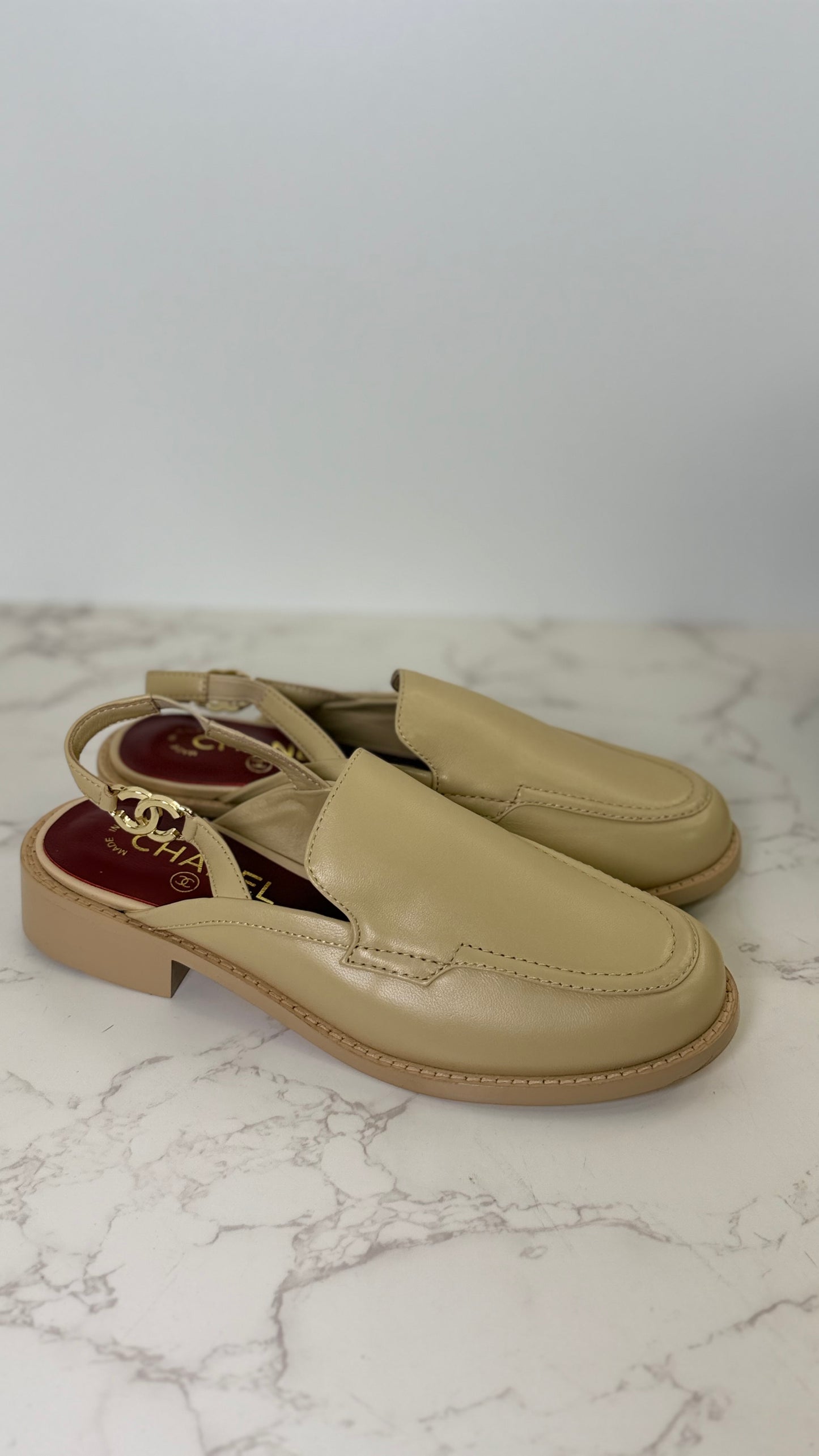 Cc slingback loafers