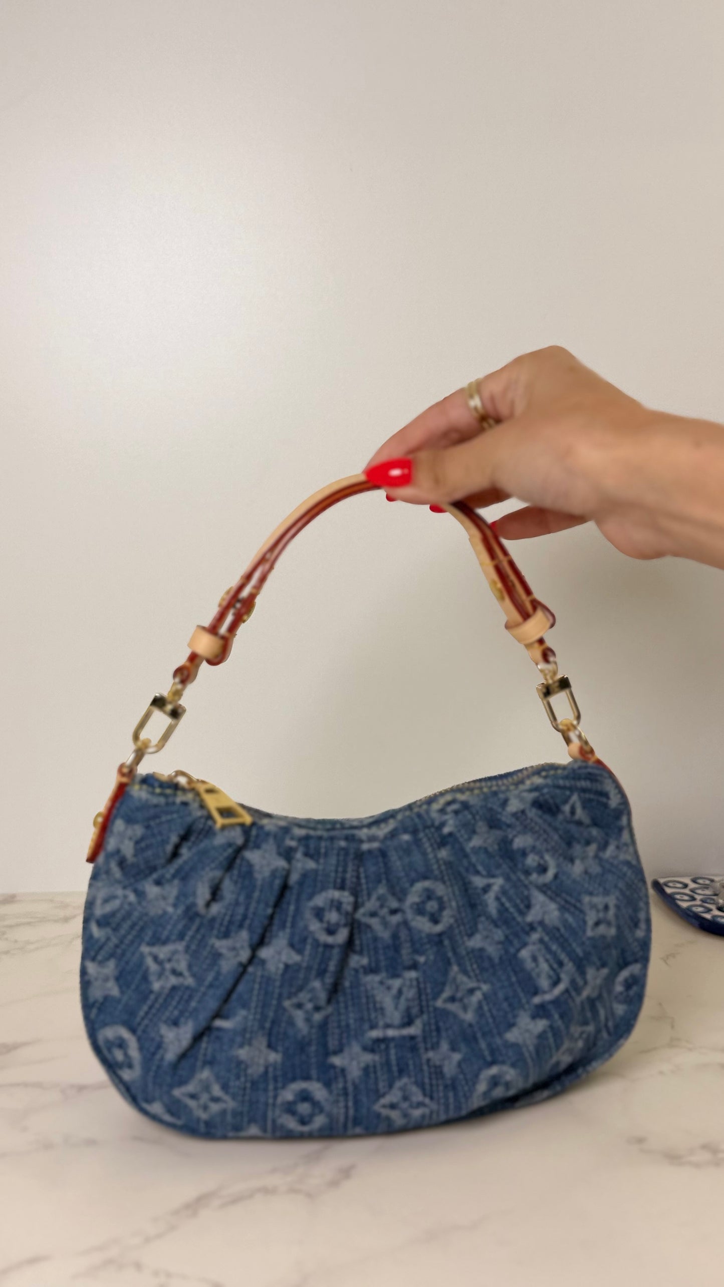 LV Denim shoulder