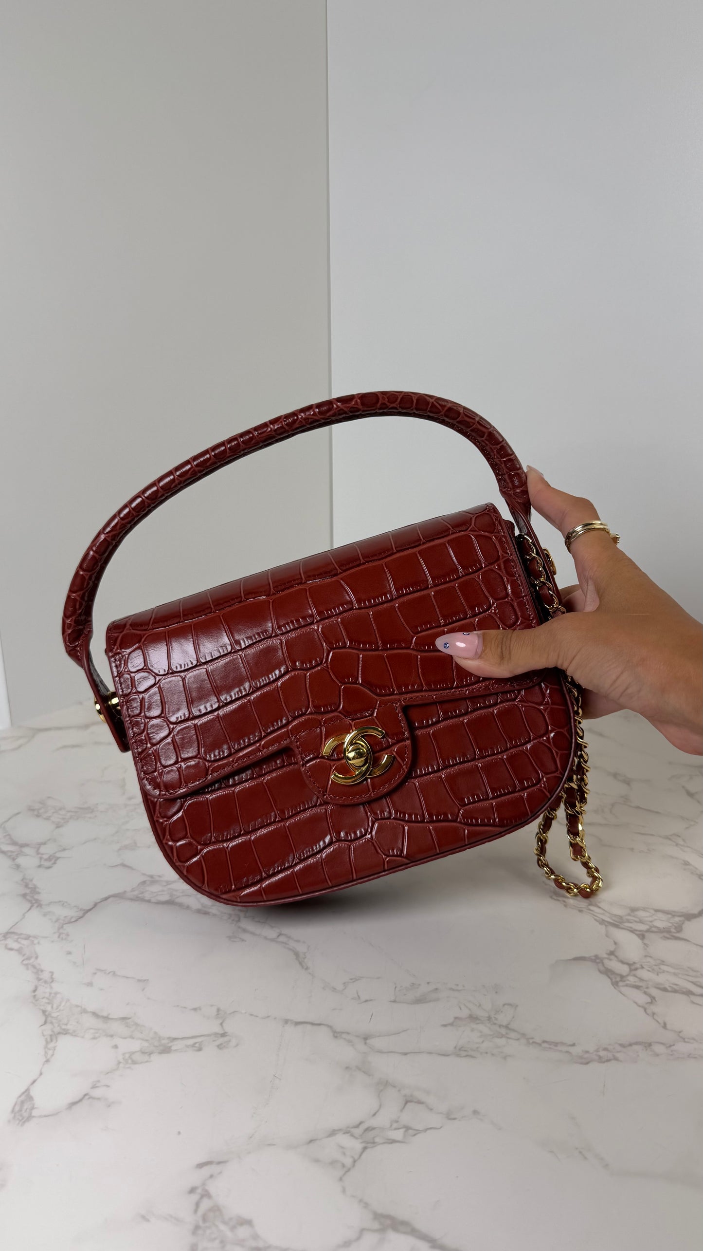 CC Croc Top Handle