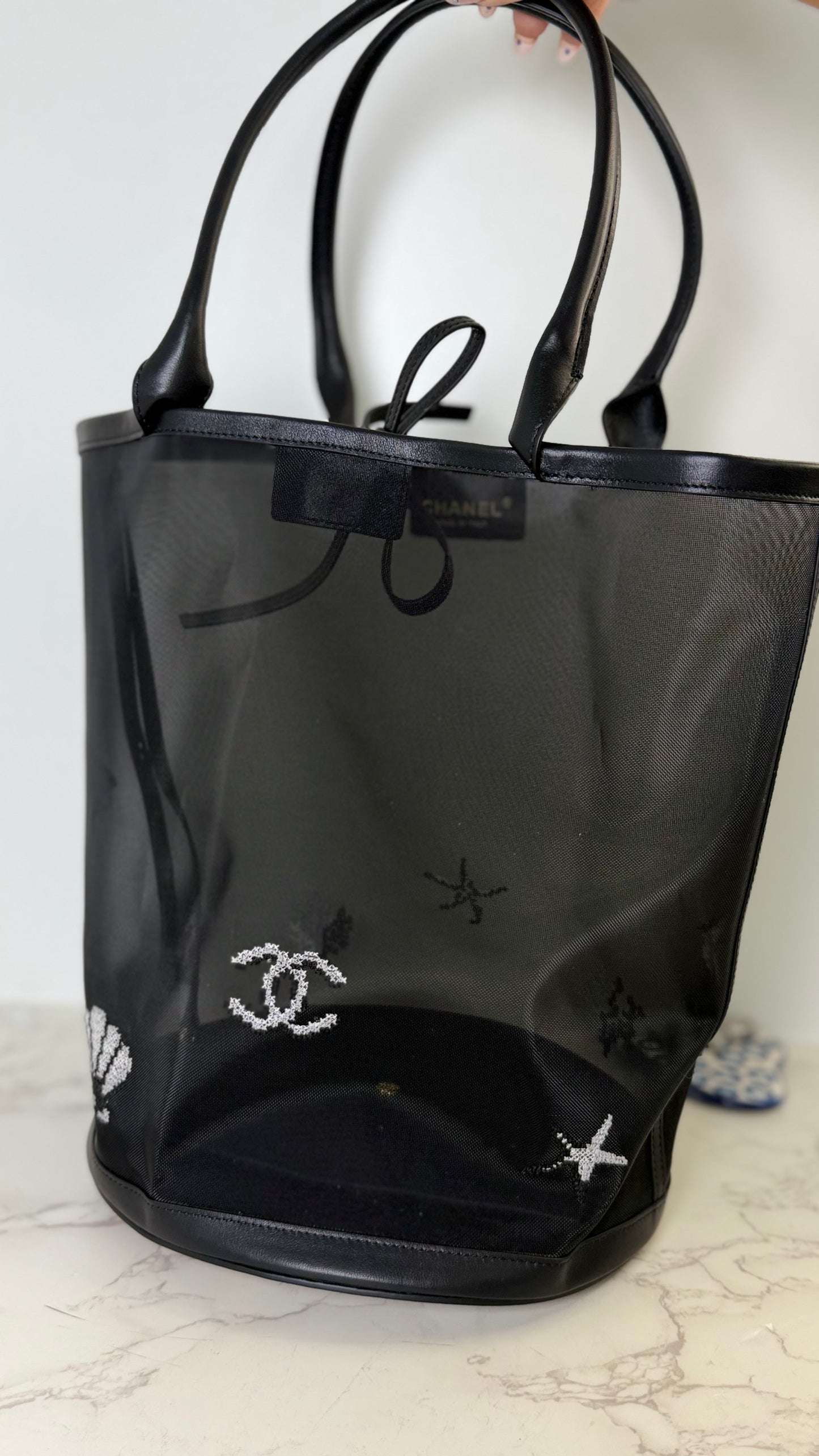 Cc Coco beach mesh tote
