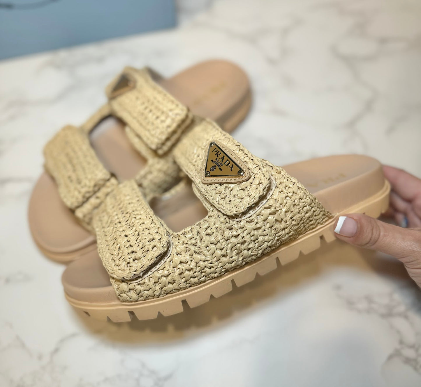 P RATTAN DAD SANDALS