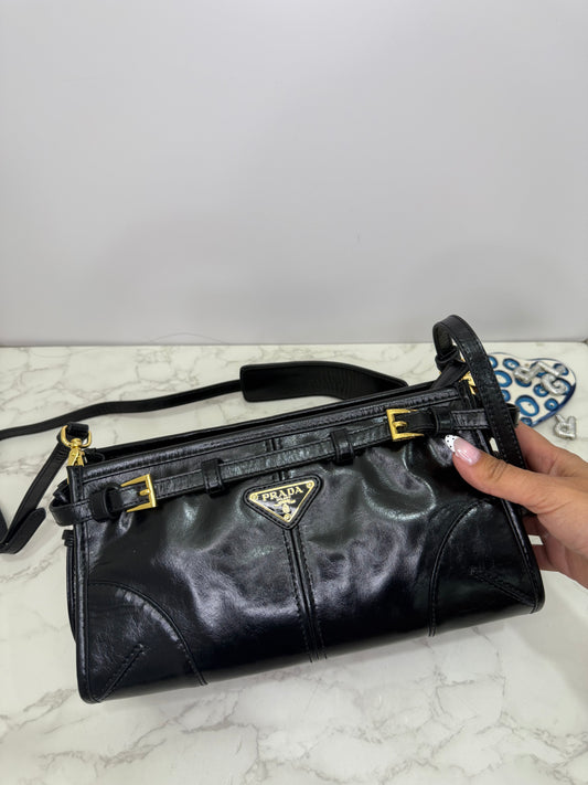 Patent Prada shoulder bag