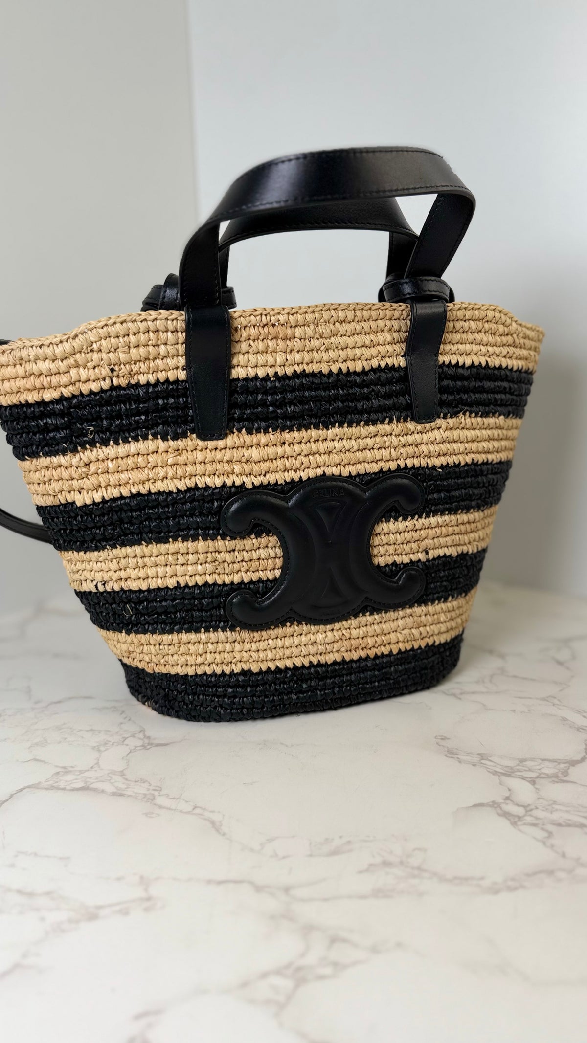 Celine Raffia Tote