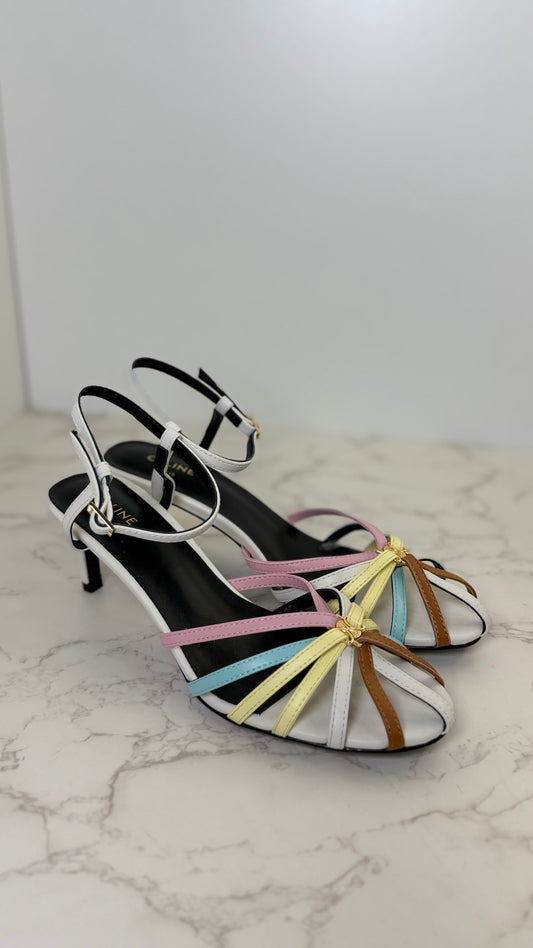 Celine colorful sandal heels