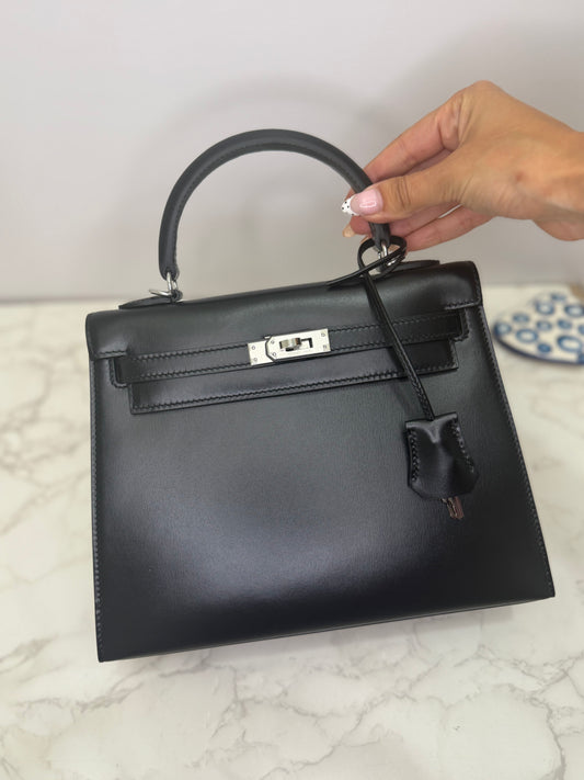 Box leather Kelly