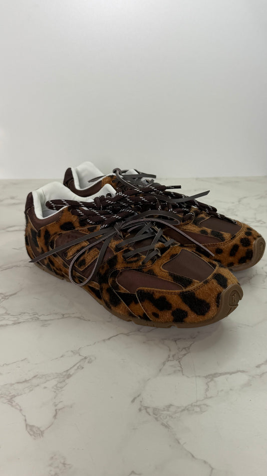Mm leopard sneaker pony hair