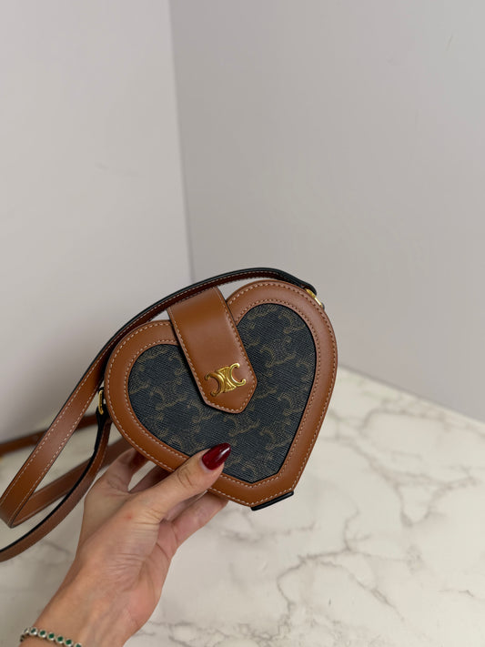 Celine heart mini bag