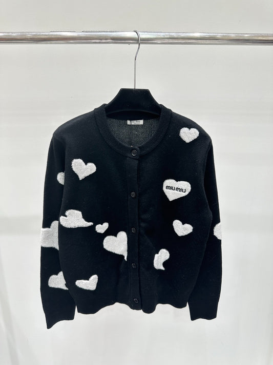 Heart sweater cardigan