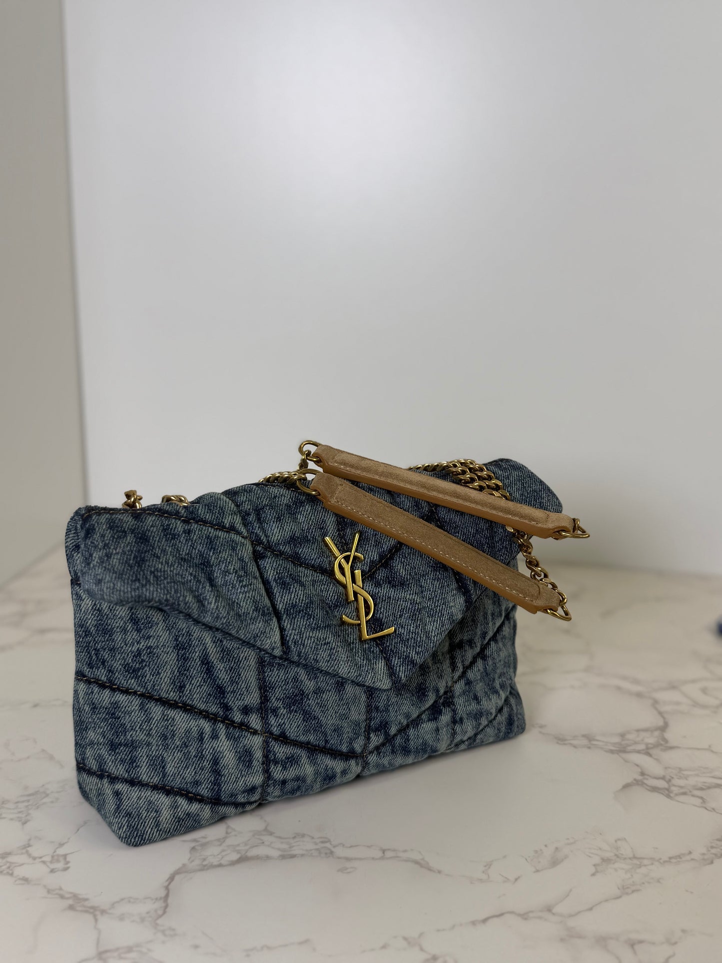 YSL DENIM SHOULDER