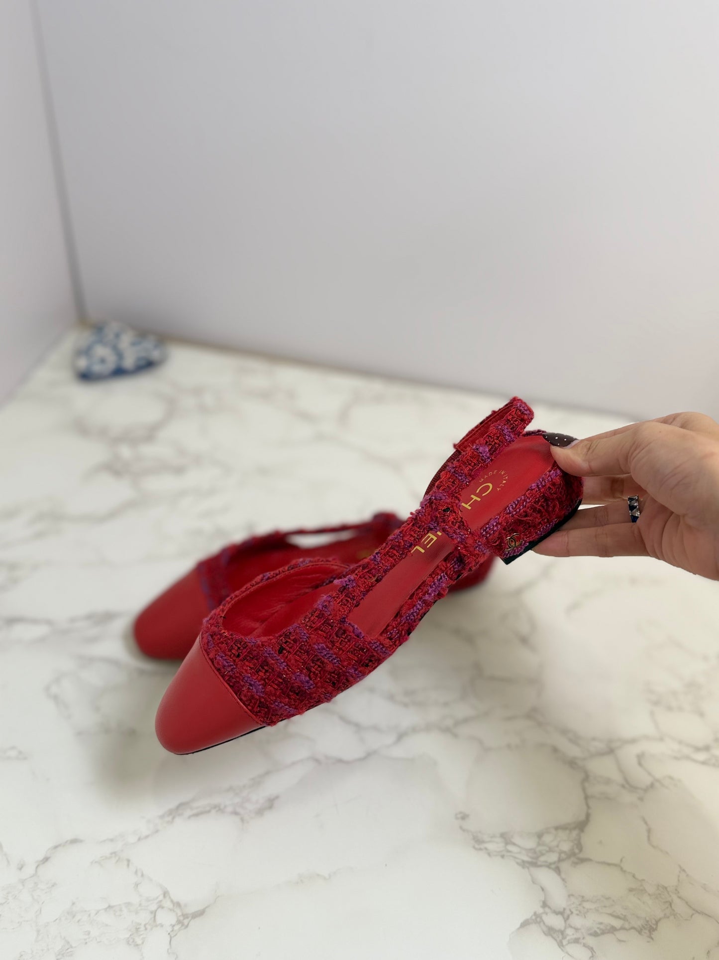 Cc Tweed slingback