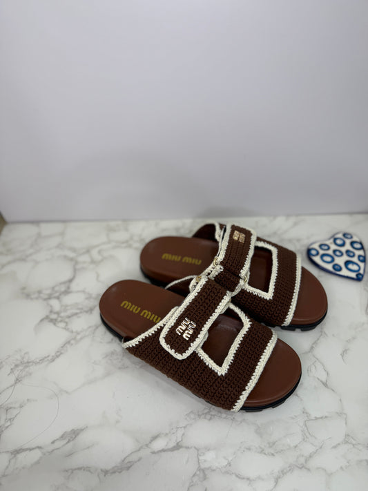 Crochet dad sandals