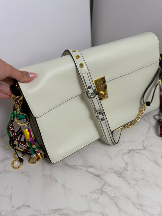 Prada charm shoulder bag