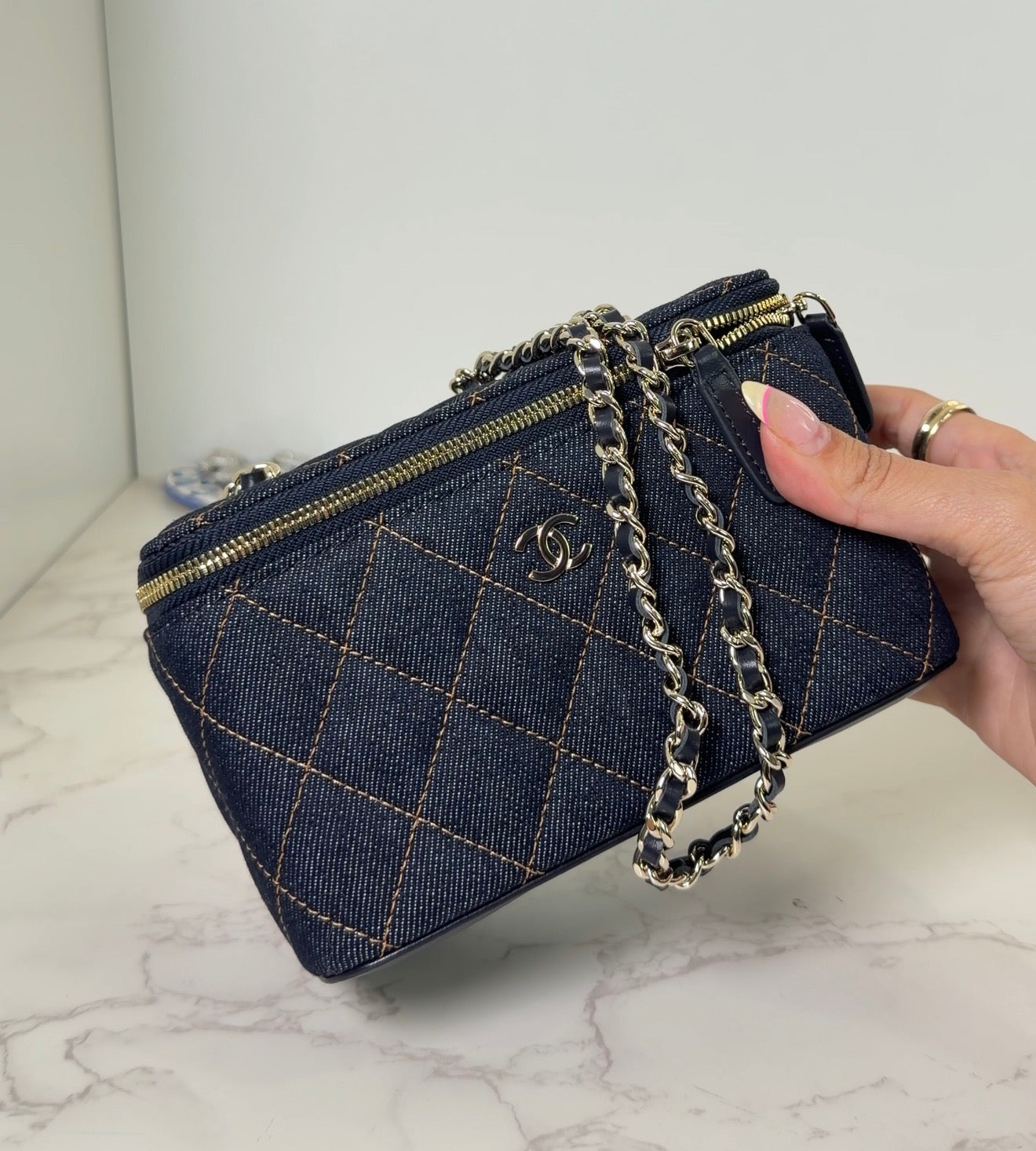 Cc denim vanity