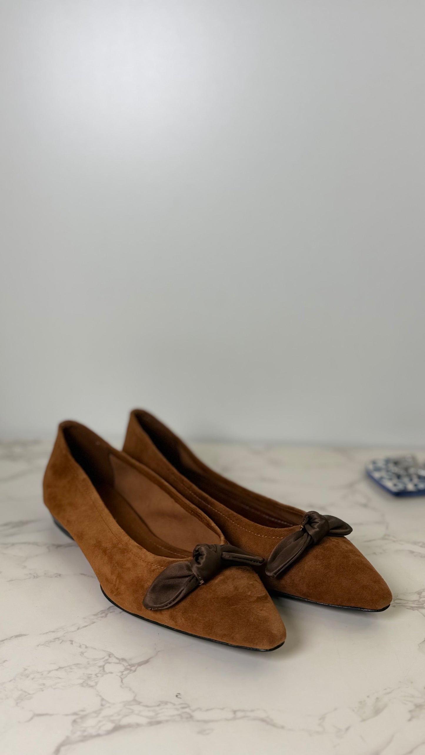LP SUEDE POINTED TOE FLATS