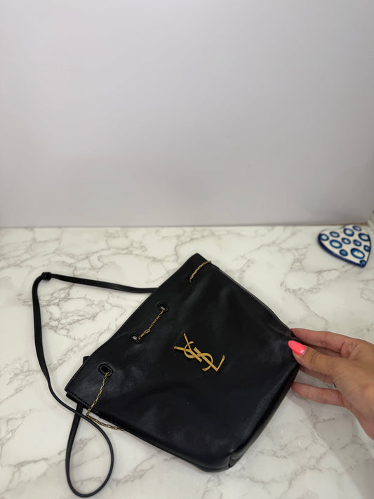 Mini leather bucket