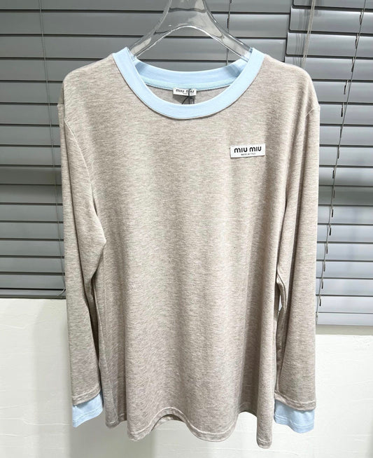 Two tone long sleeve