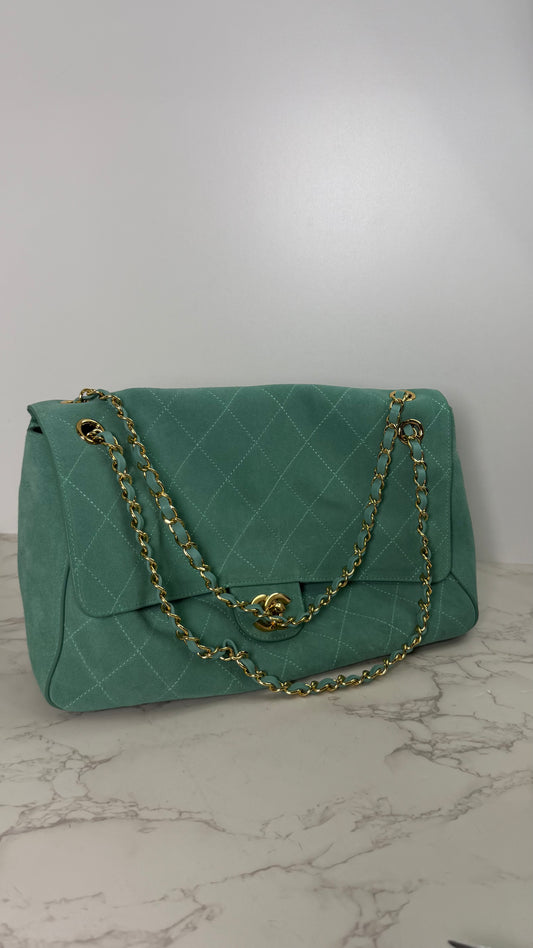 CC suede maxi flap