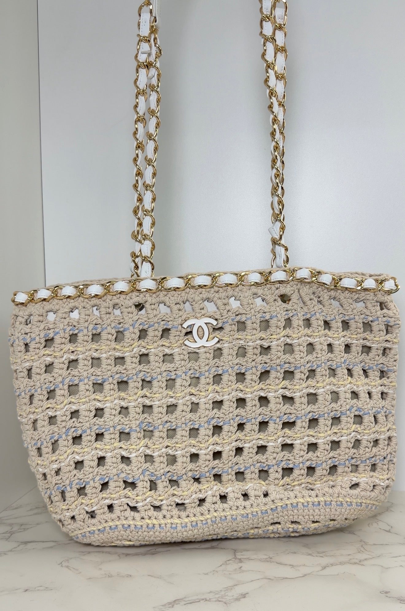 CC Summer Tote Woven Crochet