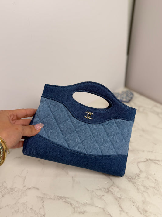 Cc denim shopper