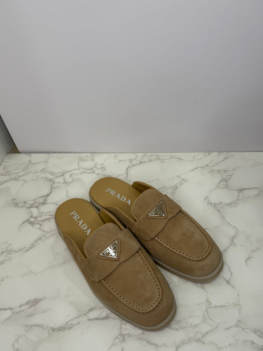 Prada suede mule