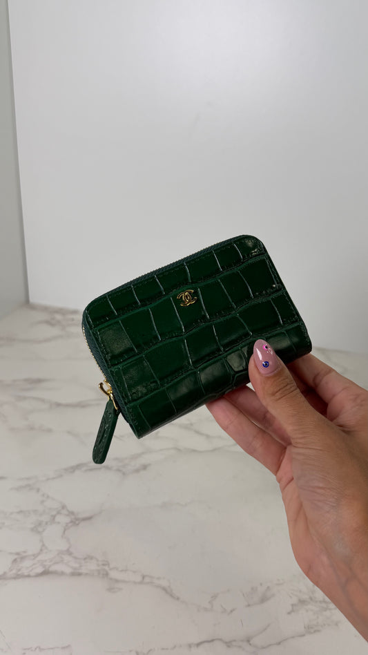 CC Croc Wallet Zip