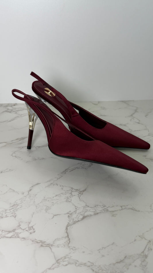 YSL slingback heel satin (Copy)