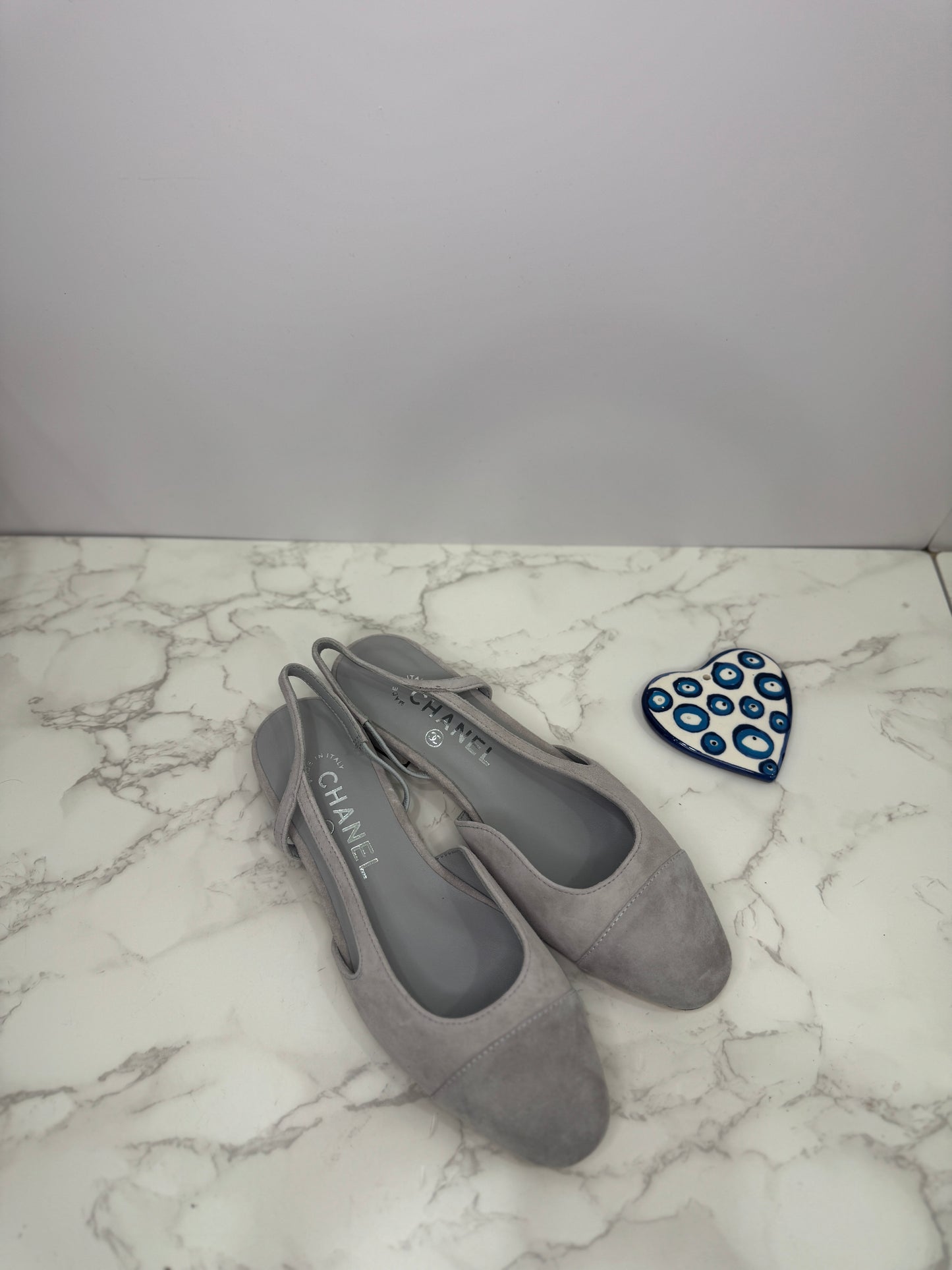 Suede slingback