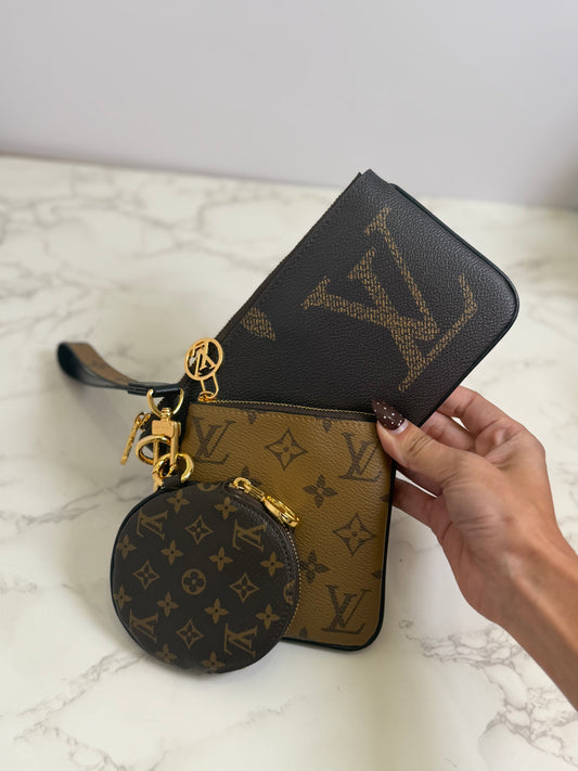 Lv triple pouch