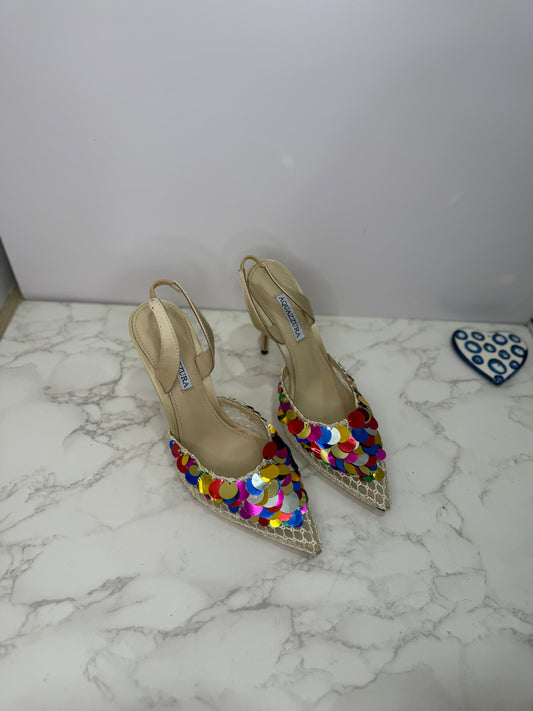 Sequin slingback