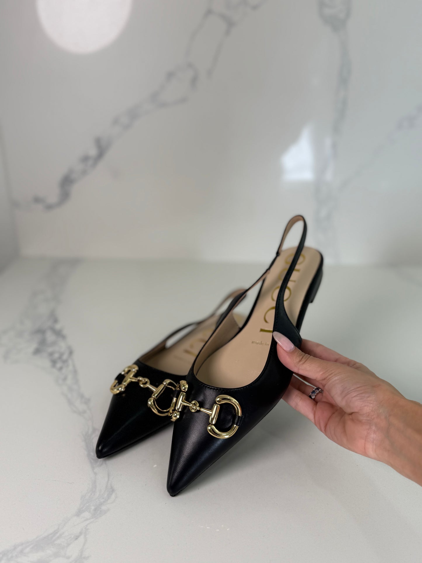 Gg slingbacks flats