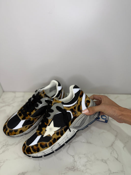 Leopard star sneaker gg